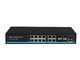 Gigabit 8PoE + 4GE + 4SFP 8-portowy zarządzalny przełącznik Poe dla systemu bezpieczeństwa / rozwiązania VOIP