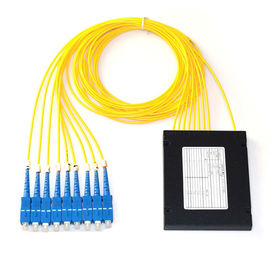 Rozdzielacz światłowodowy PLC typu ABS 1x8 2.0mm Sc / Upc Złącze Kompaktowa konstrukcja